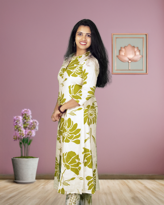 Olive Green Co-Ord set P-1214