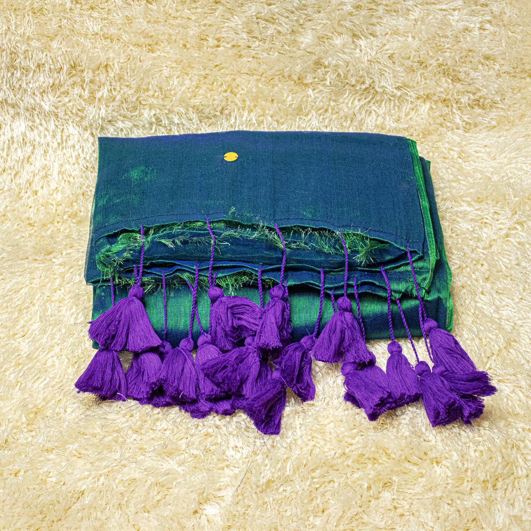 Premium Peacock Shade Tissue Slik Saree - Onam Saree- S01-04